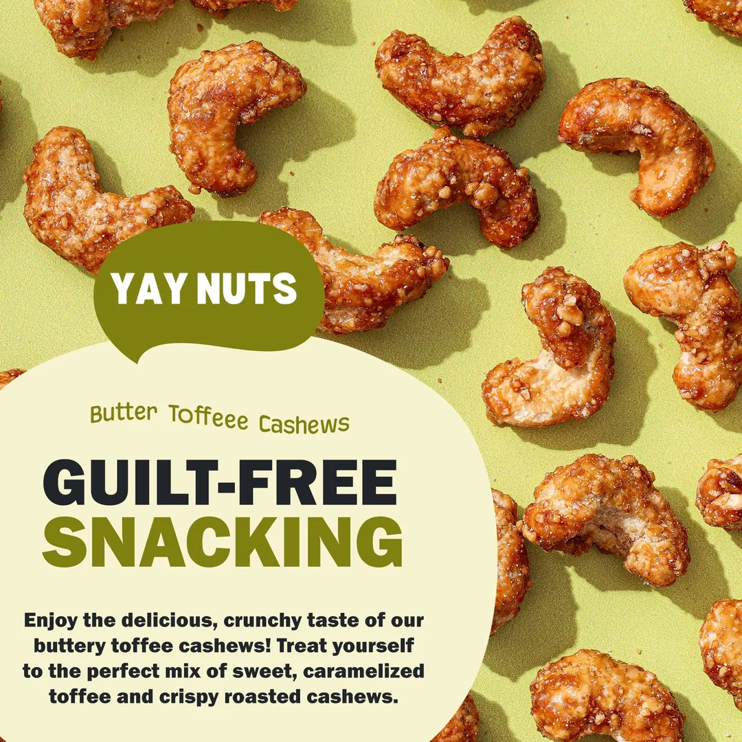 Yay Nuts Sampler Pack — All 4 Butter Toffee Flavors