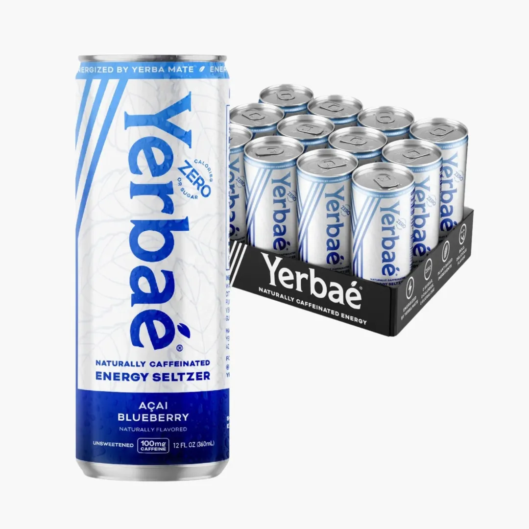 12oz Acai Blueberry Sparkling Water Energy Drink