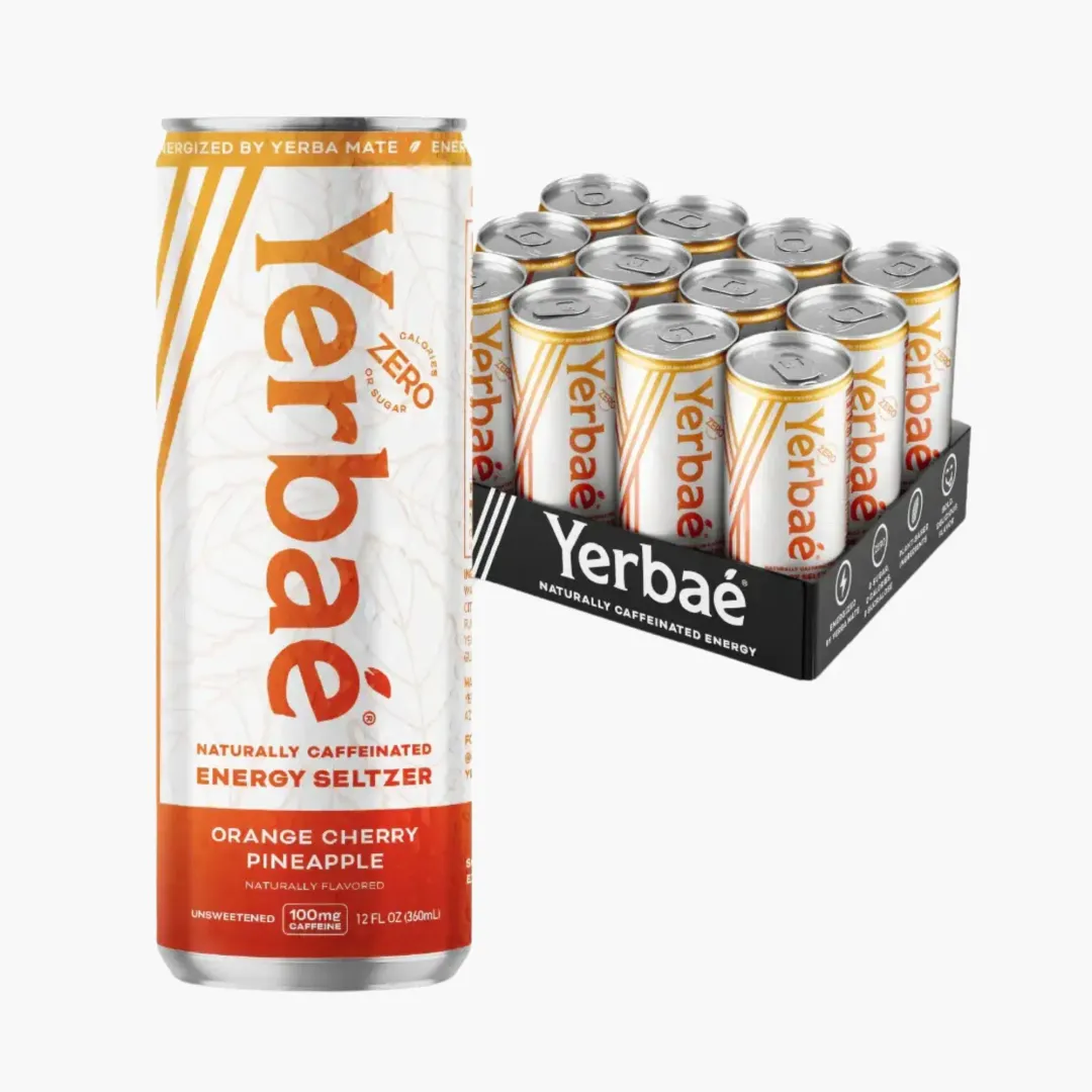 12oz Orange Cherry Pineapple Sparkling Water Energy Drink