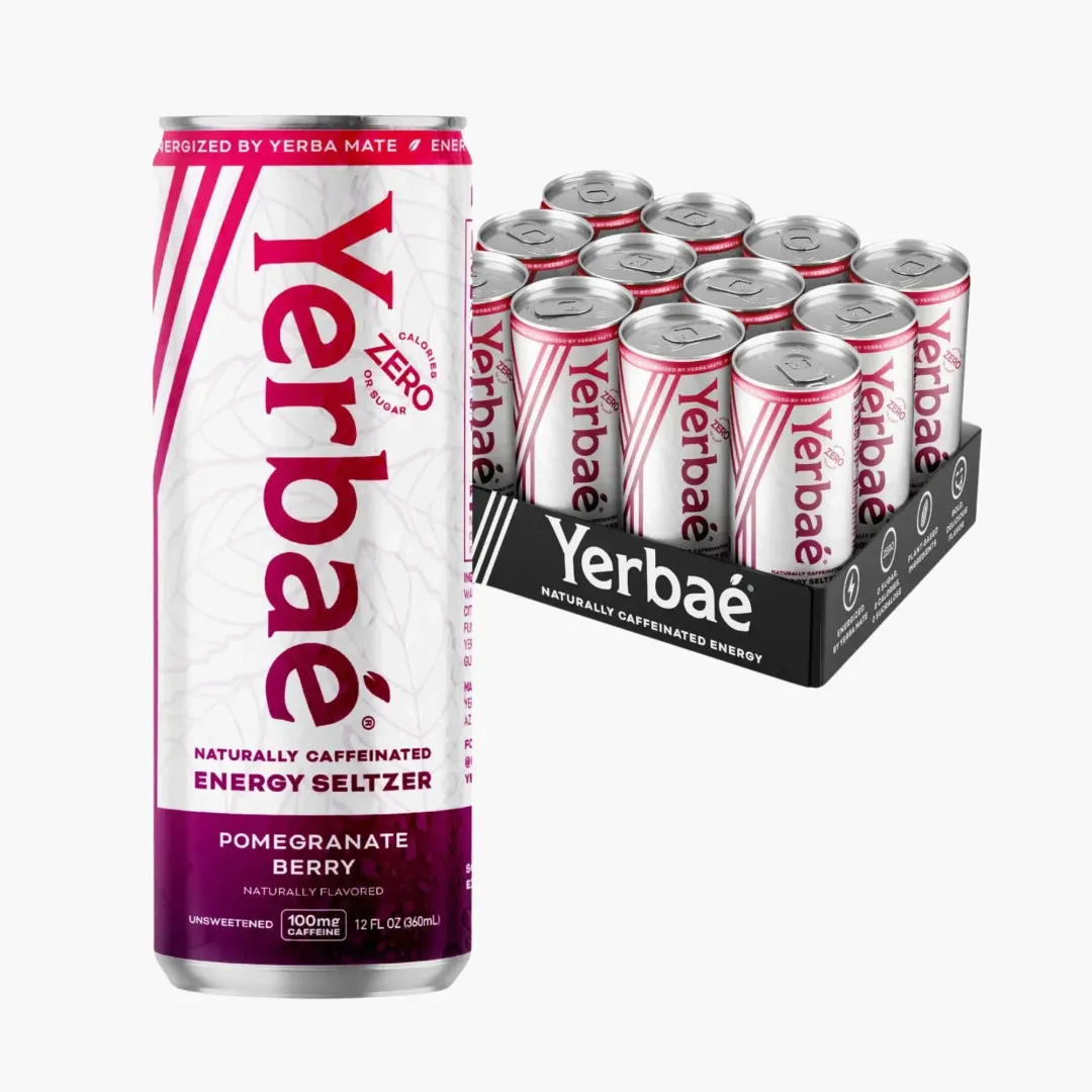12oz Pomegranate Berry Sparkling Water Energy Drink