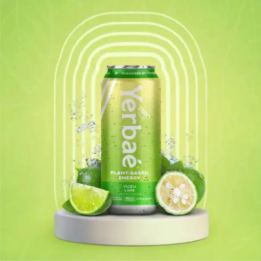 New 16oz Yuzu Lime Sparkling Water Energy Drink