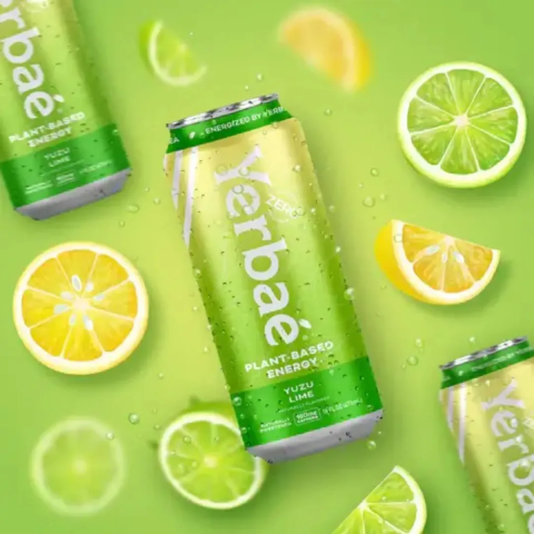 New 16oz Yuzu Lime Sparkling Water Energy Drink