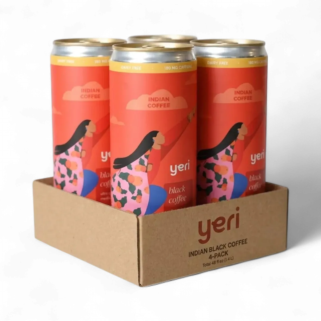 Black Coffee RTD — Single-Origin Indian Specialty Brew | 2 Ingredients | 180mg Caffeine