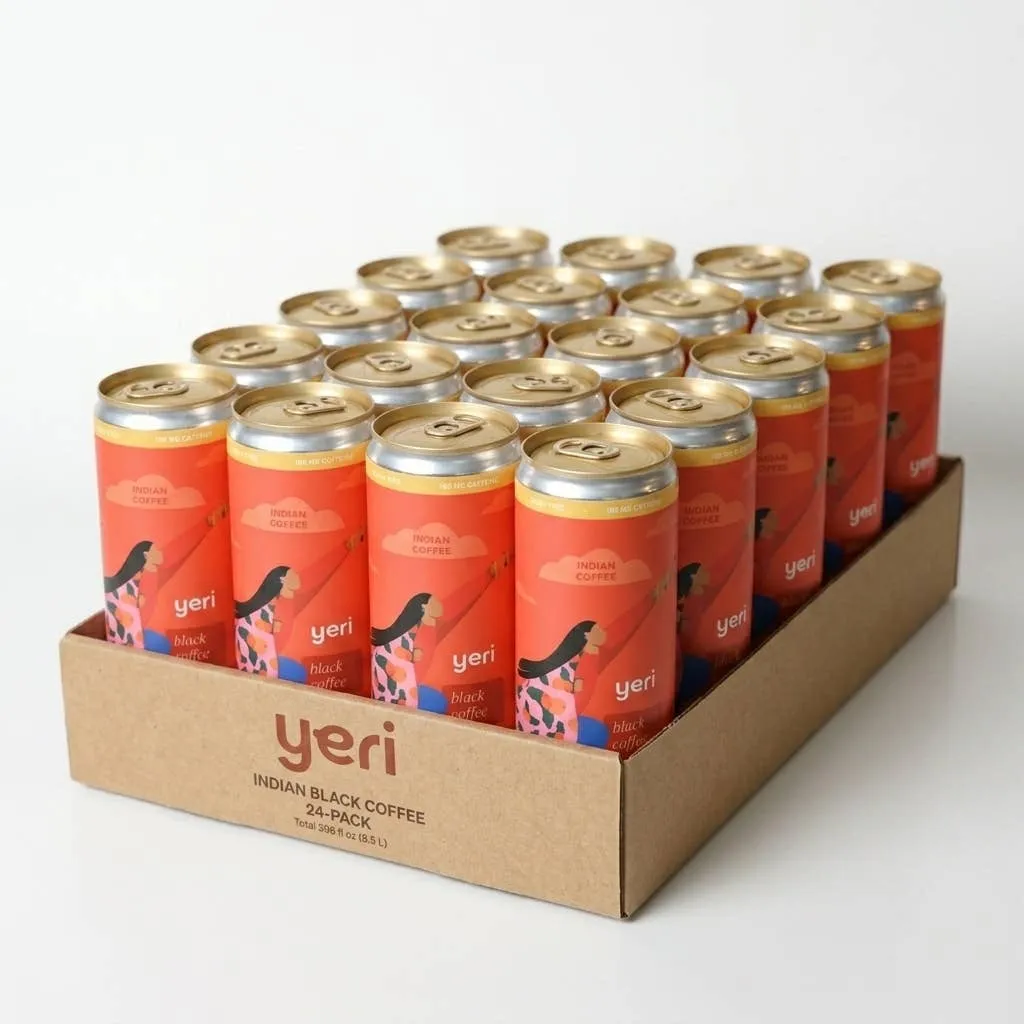 Black Coffee RTD — Single-Origin Indian Specialty Brew | 2 Ingredients | 180mg Caffeine
