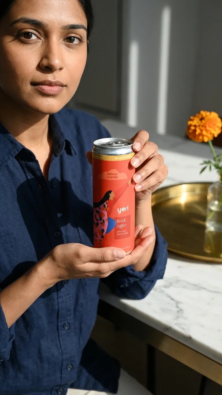 Black Coffee RTD — Single-Origin Indian Specialty Brew | 2 Ingredients | 180mg Caffeine