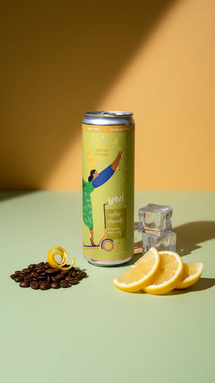 Coffee Shandy RTD — Specialty Coffee + Real Lemonade | 5 Natural Ingredients | 110mg Caffeine