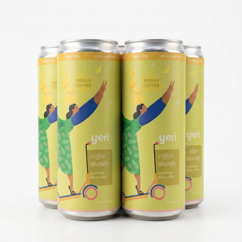 Coffee Shandy RTD — Specialty Coffee + Real Lemonade | 5 Natural Ingredients | 110mg Caffeine