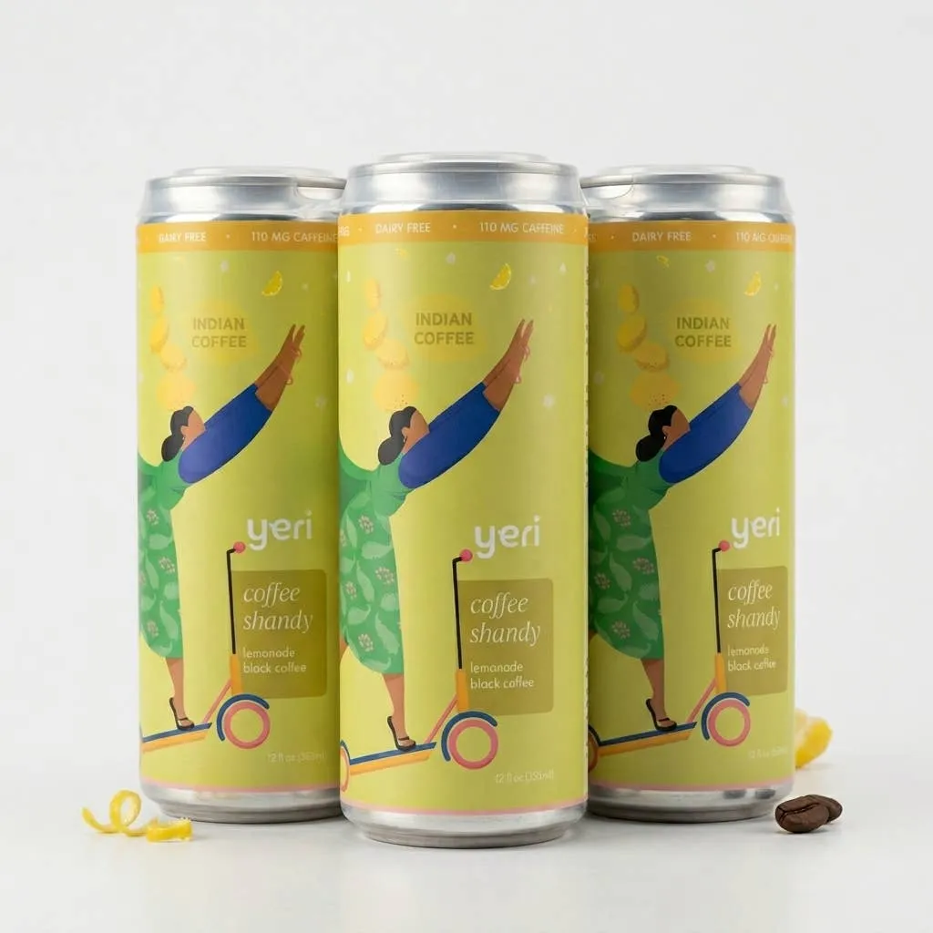 Coffee Shandy RTD — Specialty Coffee + Real Lemonade | 5 Natural Ingredients | 110mg Caffeine