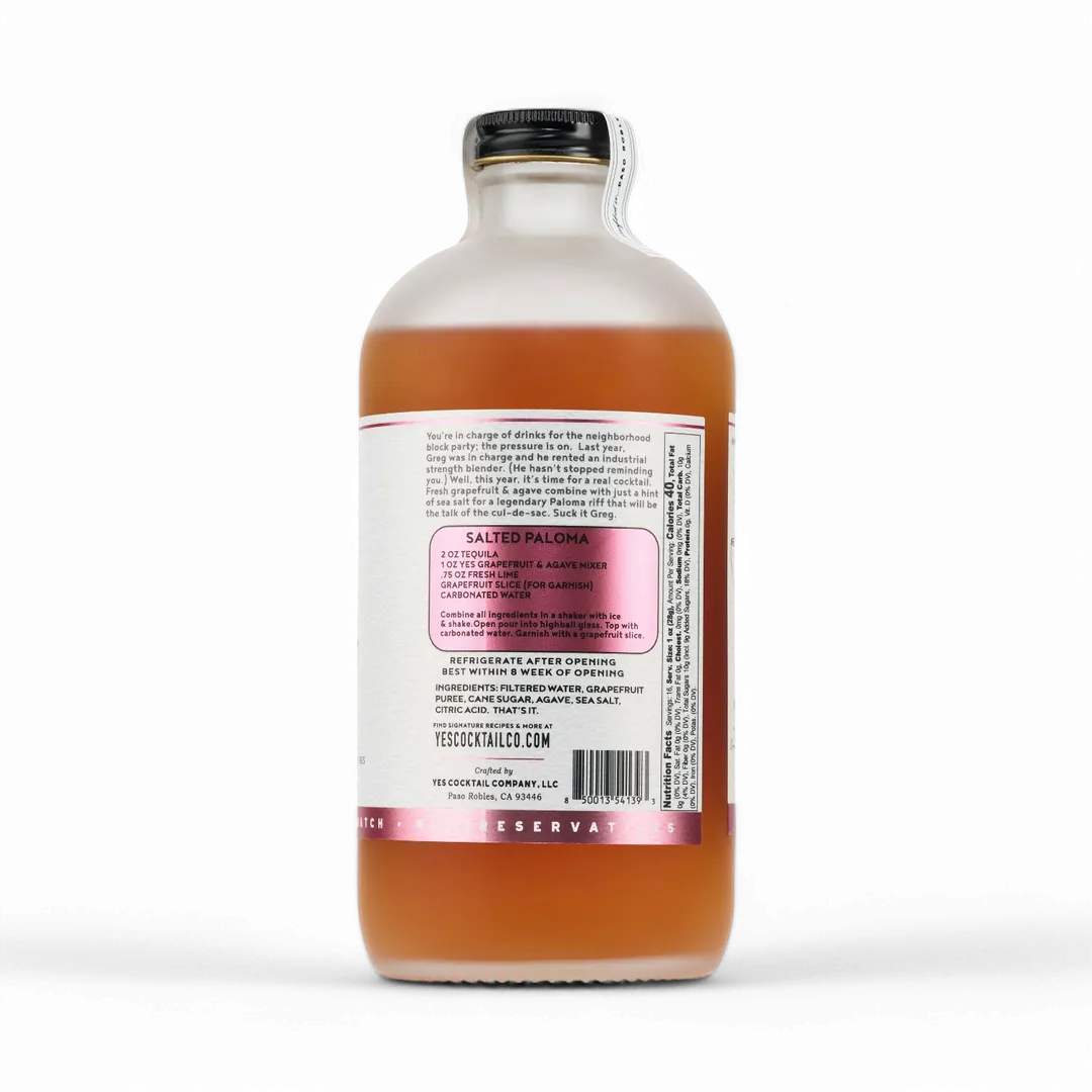 Sea Salted Grapefruit & Agave Cocktail Mixer