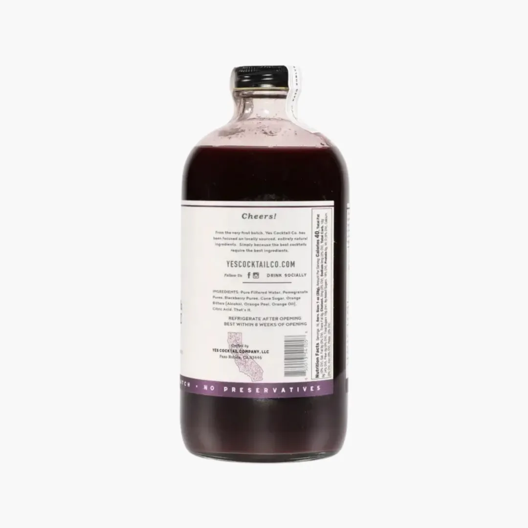 Blackberry Pomegranate Cocktail Mixer