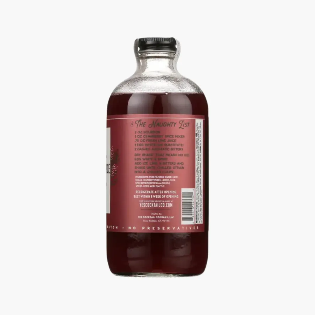 Holiday Seasonal: Cranberry Spice Cocktail Mixer
