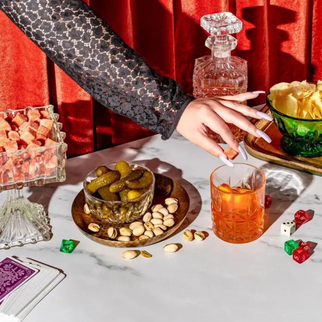 Raspberry & Rose Bitters Infused Champagne & Cocktail Cubes