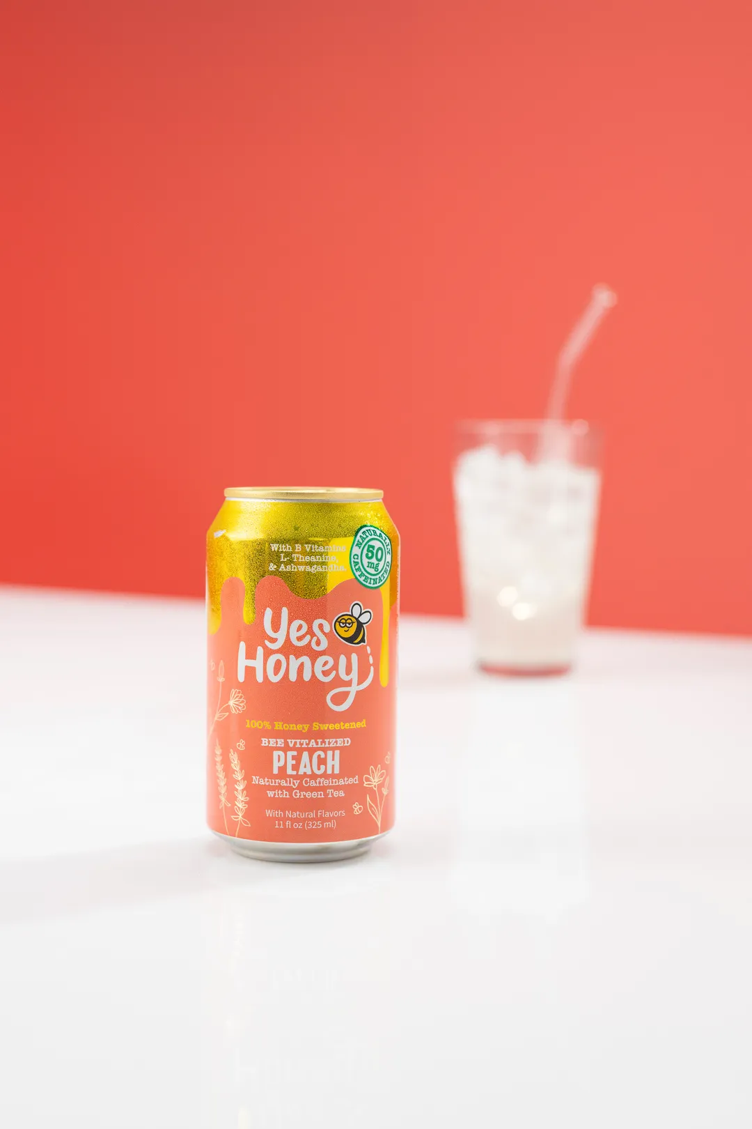 Yes Honey Peach Soda | Adaptogen | No Corn Syrup | Clean 