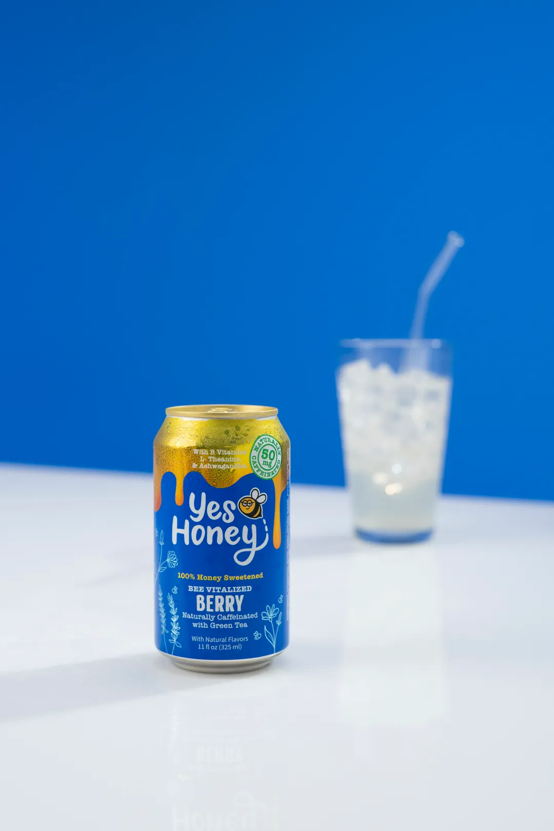 100% Honey Sweetened | Yes Honey Berry | Functional Soda | No Corn Syrup | Caffeine