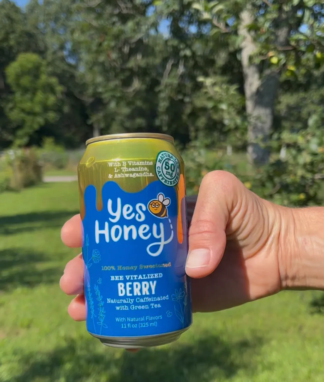 100% Honey Sweetened | Yes Honey Berry | Functional Soda | No Corn Syrup | Caffeine