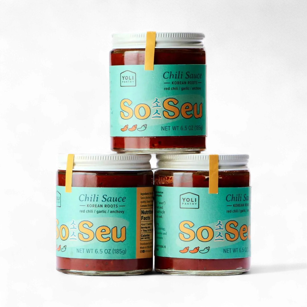 Soseu - Chili Sauce with Korean Roots (64oz Pouch - 4 count case / Foodservice BOH)