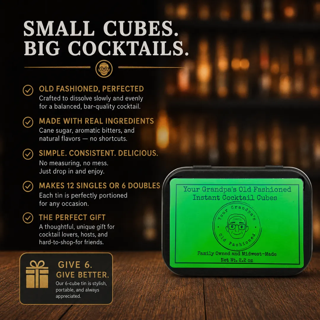 Your Grandpa's Old Fashioned, Instant Cocktail, Premade Old Fashioned