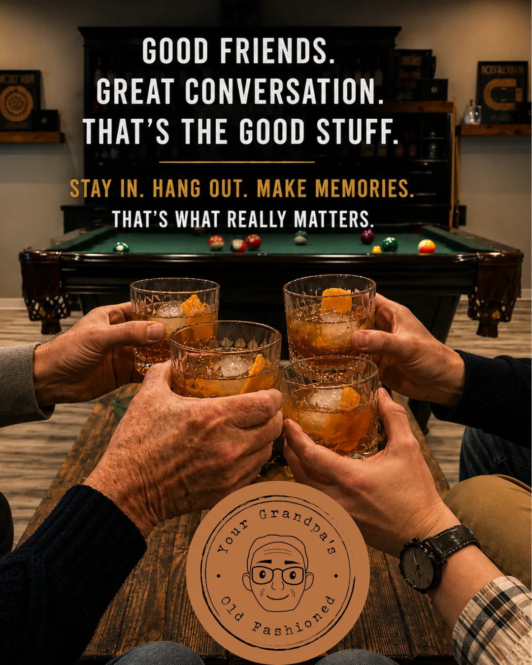 Your Grandpa's Old Fashioned, Instant Cocktail, Premade Old Fashioned