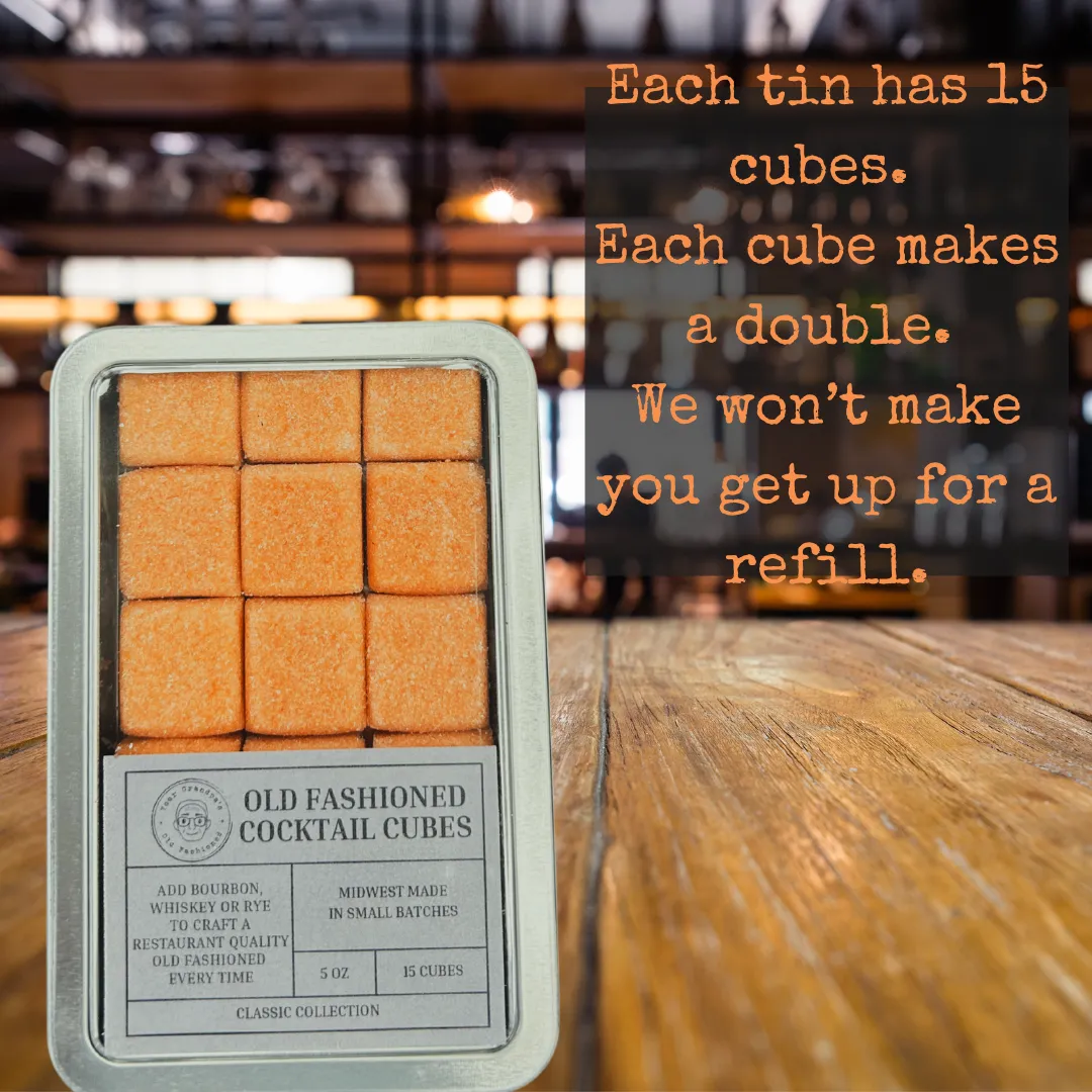 Your Grandpa's Old Fashioned Instant Cocktail, Premade Cocktail Ready in 1 Minute
