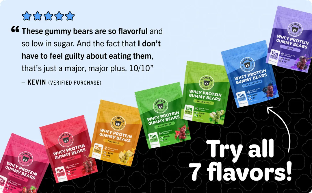 Blue Raspberry Protein Gummy Bears