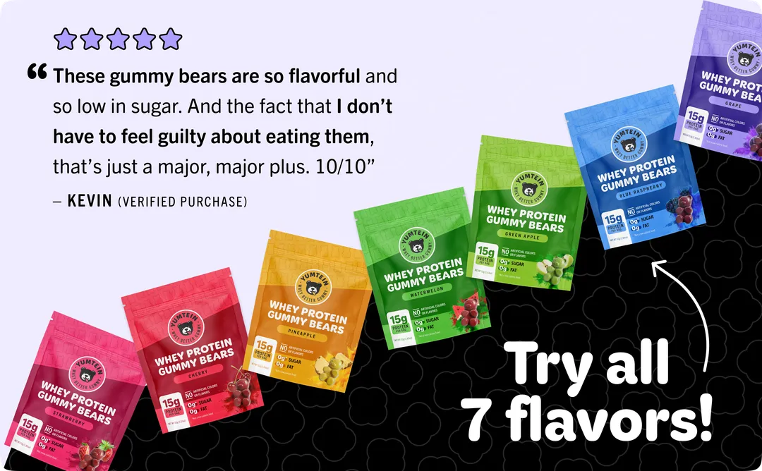 Grape Gummy Protein Bears