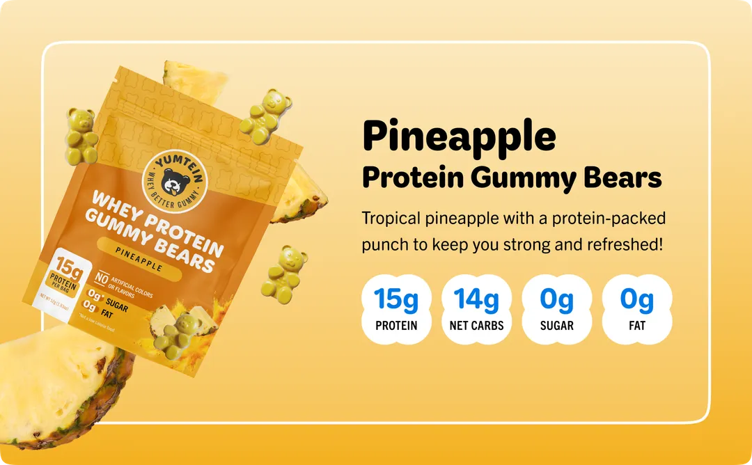 Pineapple Protein Gummy Bears