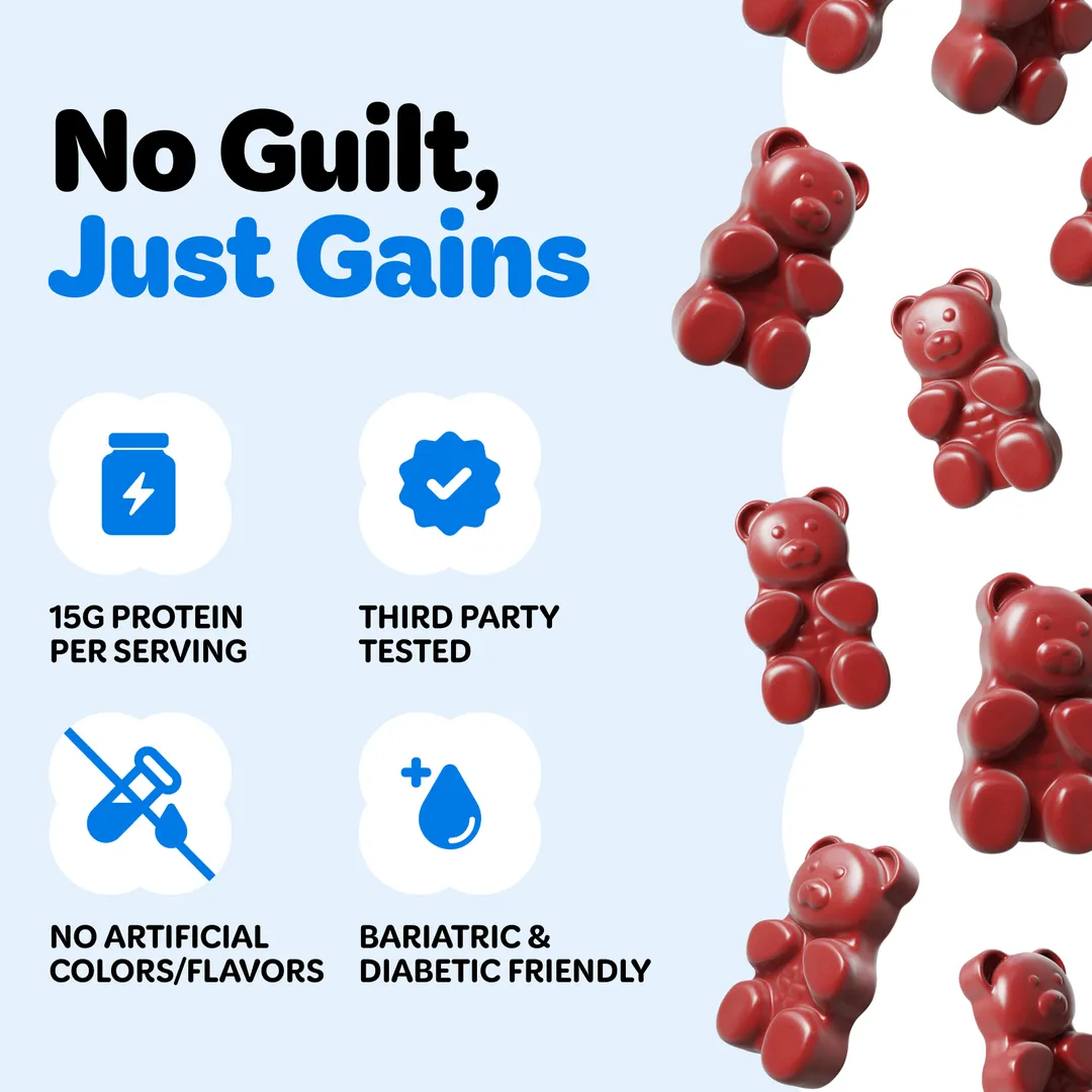 Strawberry Protein Gummy Bears