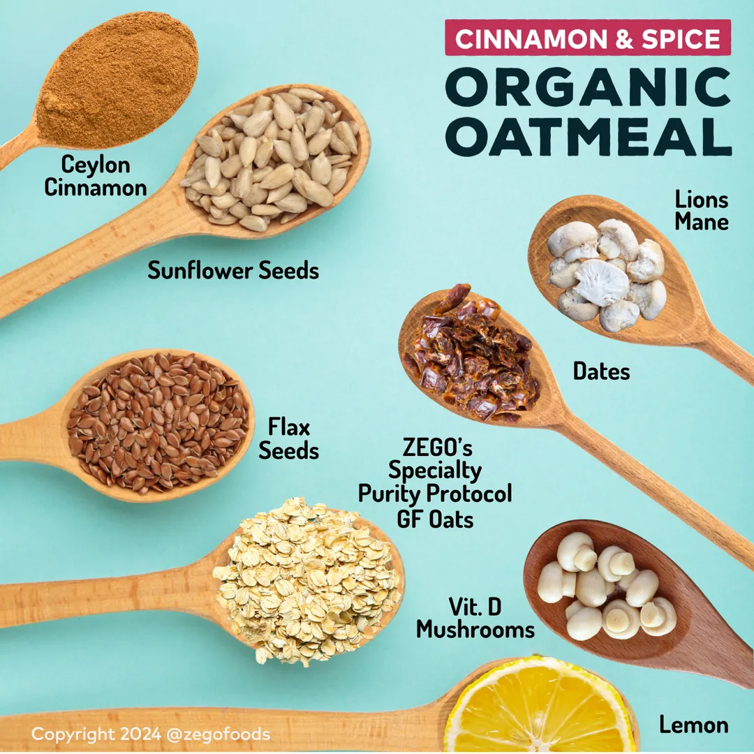 Organic Oatmeal Superfood Blend: Cinnamon & Spice (11 oz.)