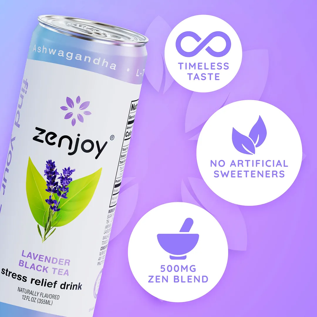 Zenjoy - Lavender Black Tea, Adaptogenic Relaxation Drink