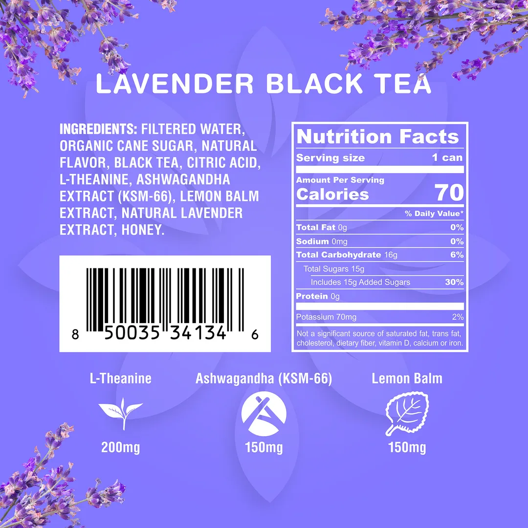 Zenjoy - Lavender Black Tea, Adaptogenic Relaxation Drink