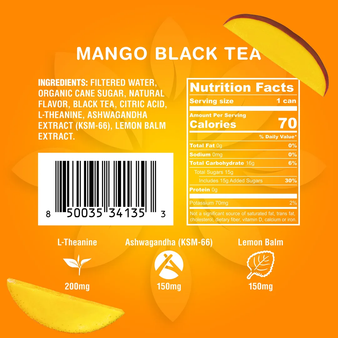 Zenjoy - Mango Black Tea, Adaptogenic Relaxation Drink