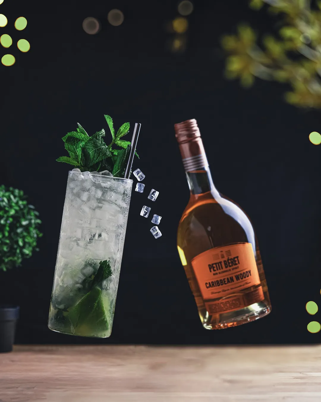 Le Petit Beret Caribbean Woody Non-Alcoholic Rum Spirit (0.0% ABV, France)