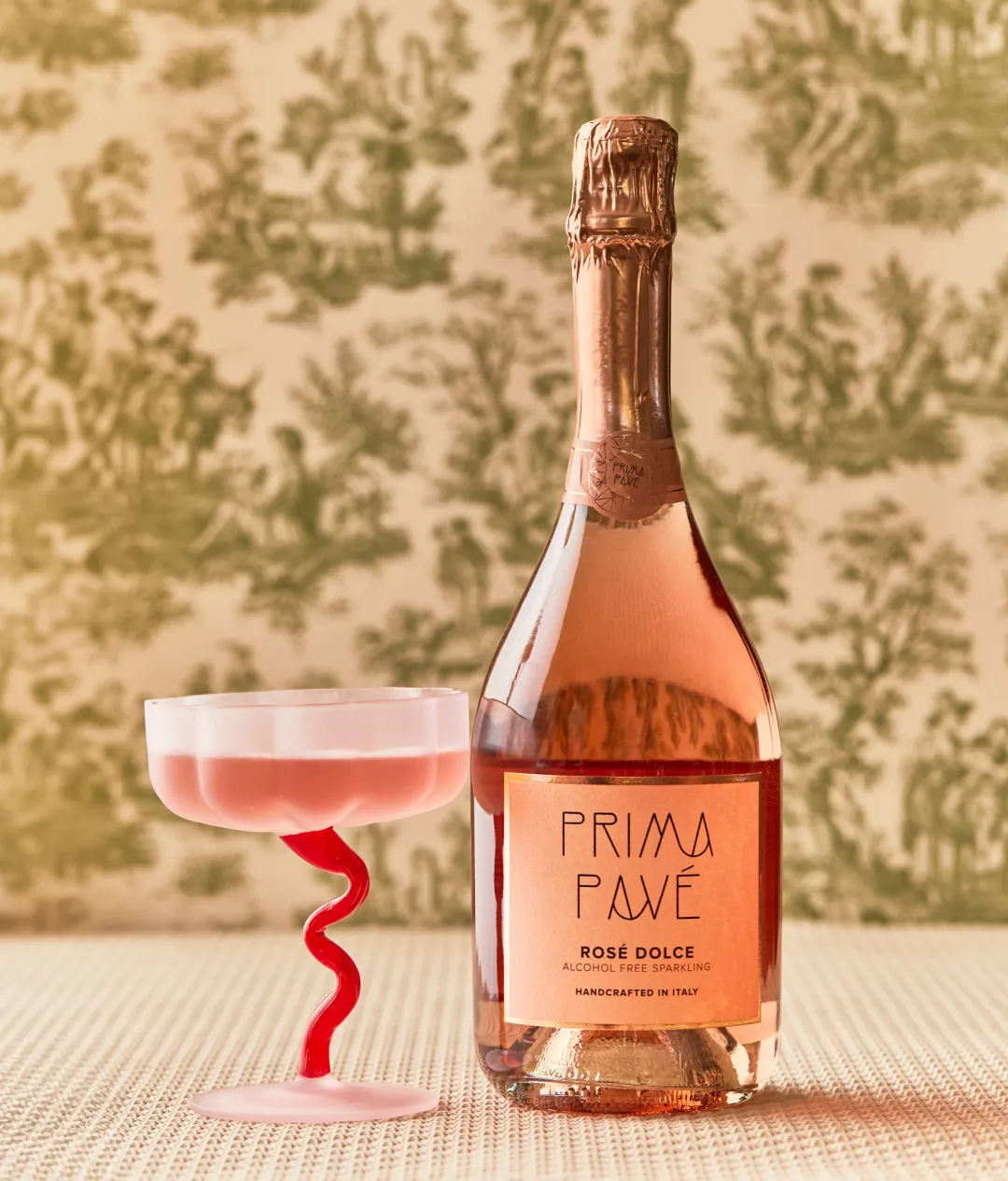 Prima Pave Rose Dolce Demi-Sec Alcohol Free Sparkling (Case-6)