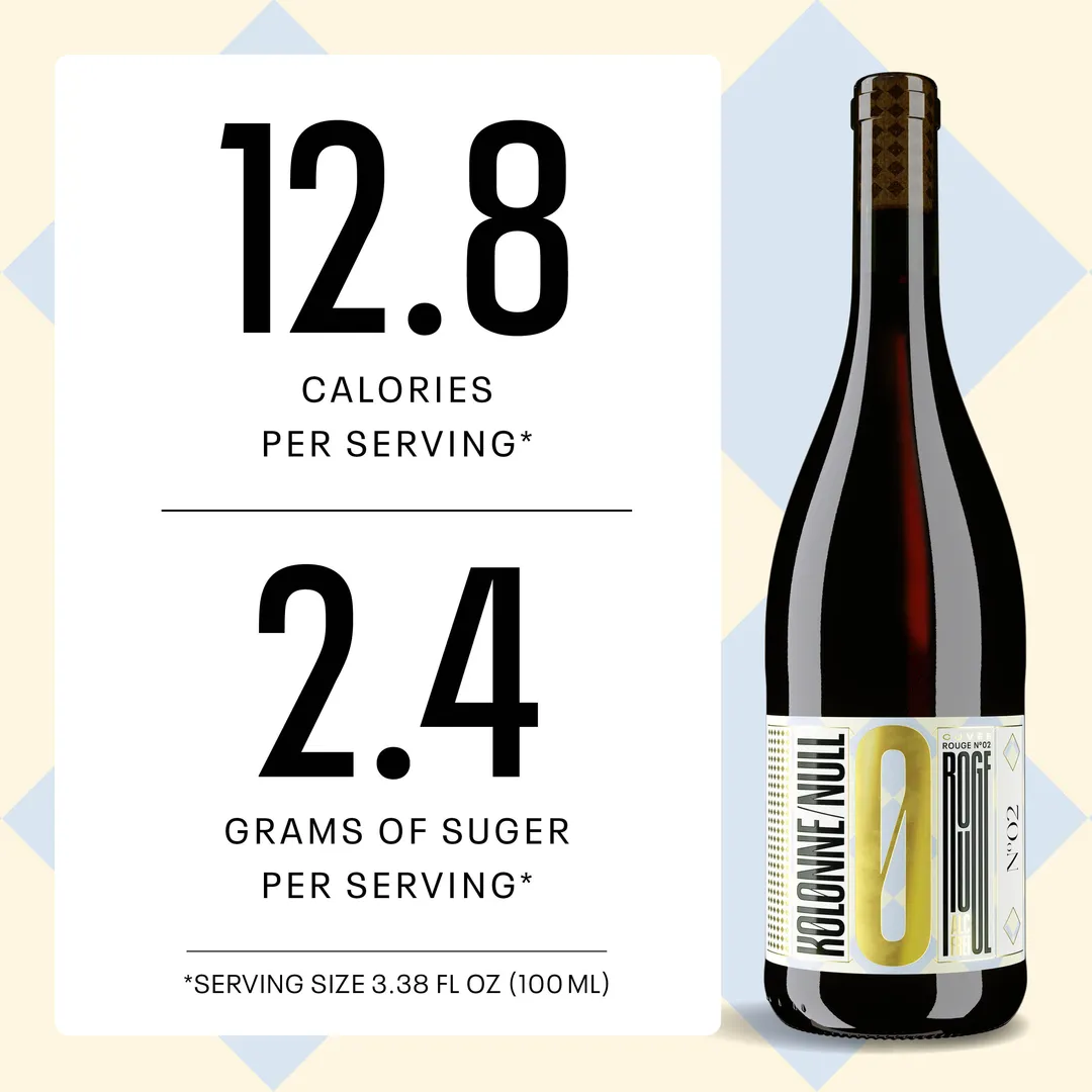 Kolonne Null Cuvee Rouge No. 2, Non-Alcoholic Red Wine | Dark Fruit and Berry, Notes of Barrique and Pepper | Dealcoholized with Grapes from Spain 25.4 fl oz (<0.5% ABV, 750ml)