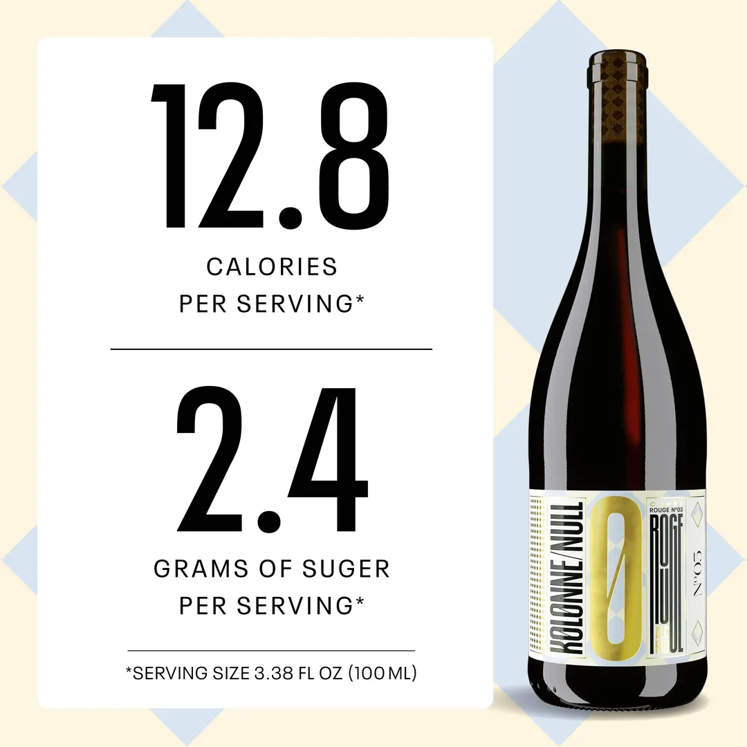 Kolonne Null Cuvee Rouge No. 3, Non-Alcoholic Red Wine | Red Fruits, Spices, and Light Oak | Dealcoholized with Grapes from France 25.4 fl oz (<0.5% ABV, 750ml)