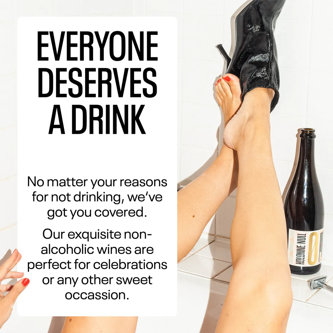 Kolonne Null Rose Sparkling, Non-Alcoholic Wine | Lively, Light Sweetness From Red Berries | Dealcoholized with Grapes from France 25.4 fl oz (<0.5% ABV, 750ml)