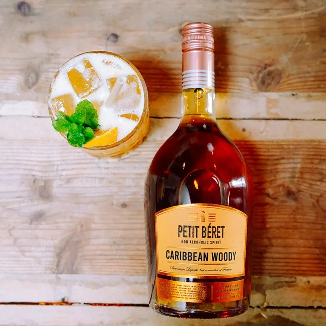 Le Petit Beret Caribbean Woody Non-Alcoholic Rum Spirit (0.0% ABV, France)