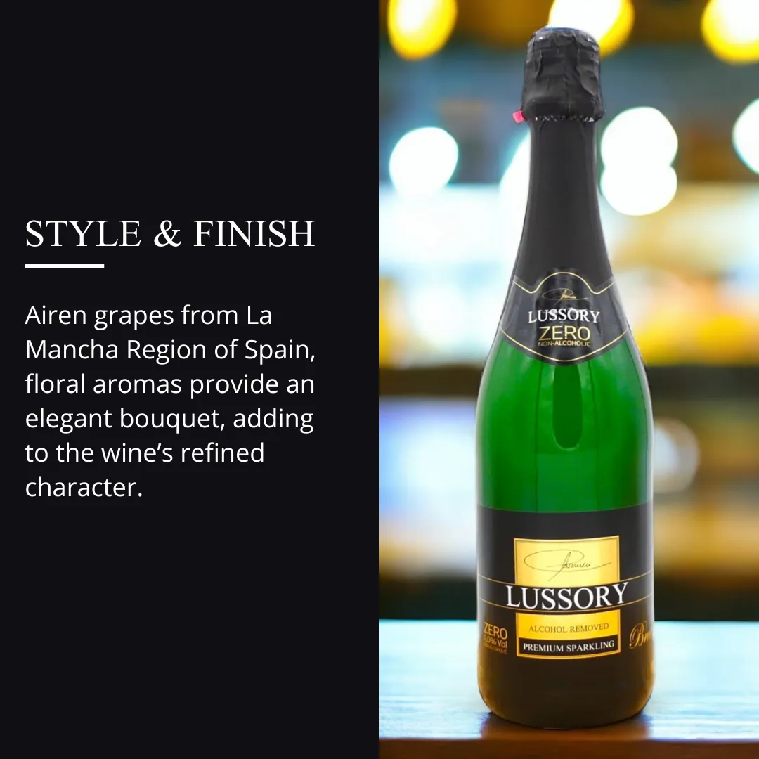 Lussory Premium Sparkling Brut 0.0% Non Alcoholic Wine