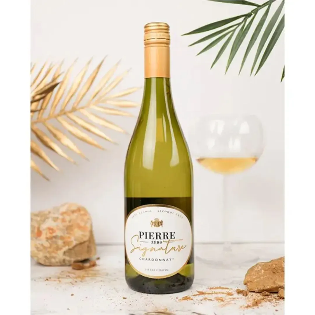 Pierre Zero Signature Chardonnay Luxury Non-Alcoholic Wine (France)