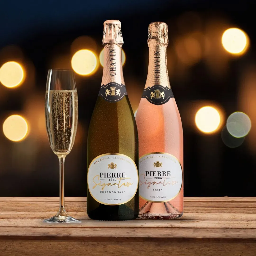 Pierre Zero Signature Sparkling Rose Luxury Non-Alcoholic Wine (France)