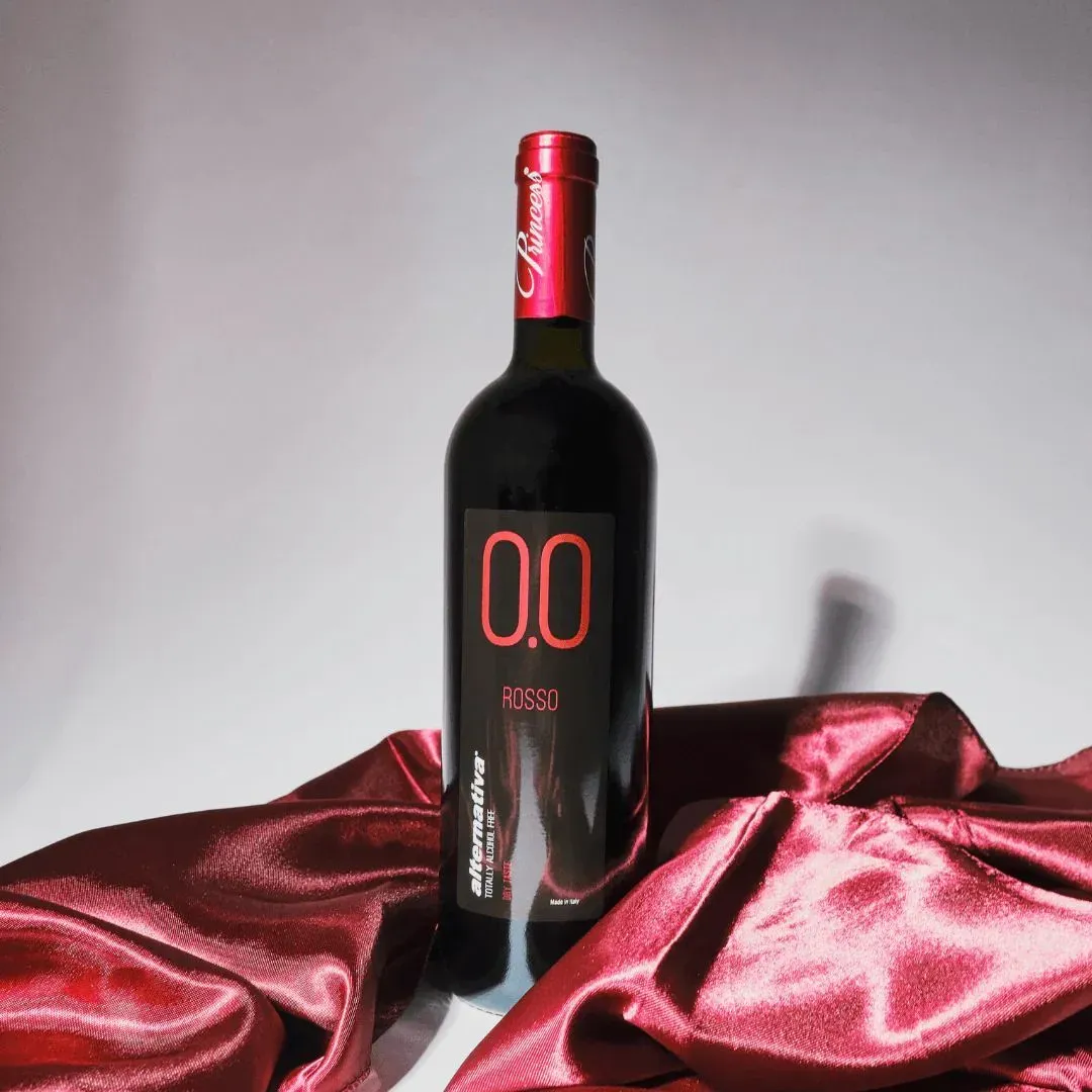 Princess Alternativa Rosso Dry Non-Alcoholic Red Wine (0.0% ABV, Italy)