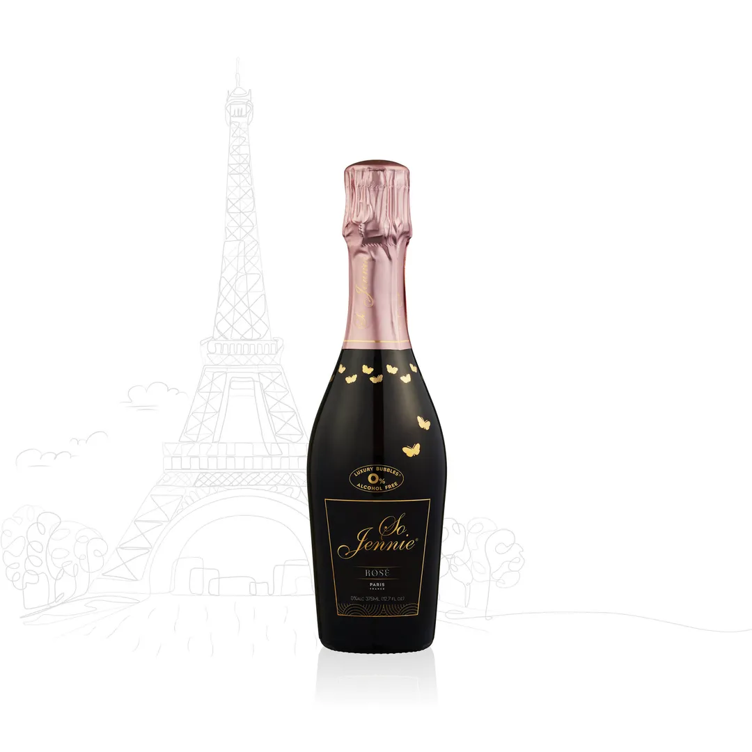 So Jennie Paris Alcohol-Free Bubbly Champagne Alternative Half Bottle 375ml (0.0% ABV, France)
