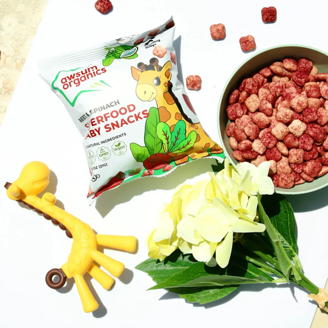 Awsum Organic Superfood Baby Snacks Variety Box - 4 Flavors