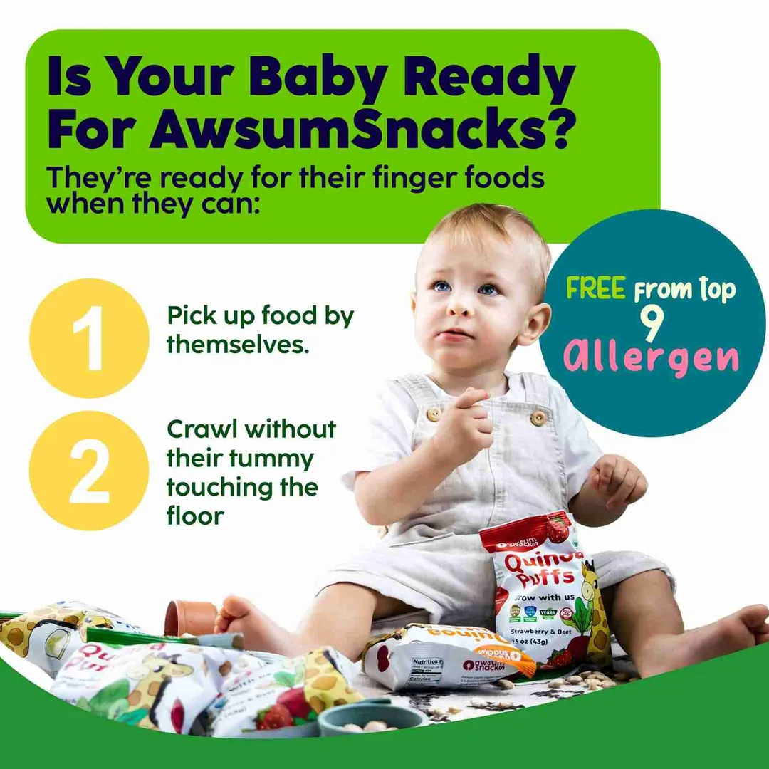 Awsum Organic Superfood Baby Snacks Variety Box - 4 Flavors