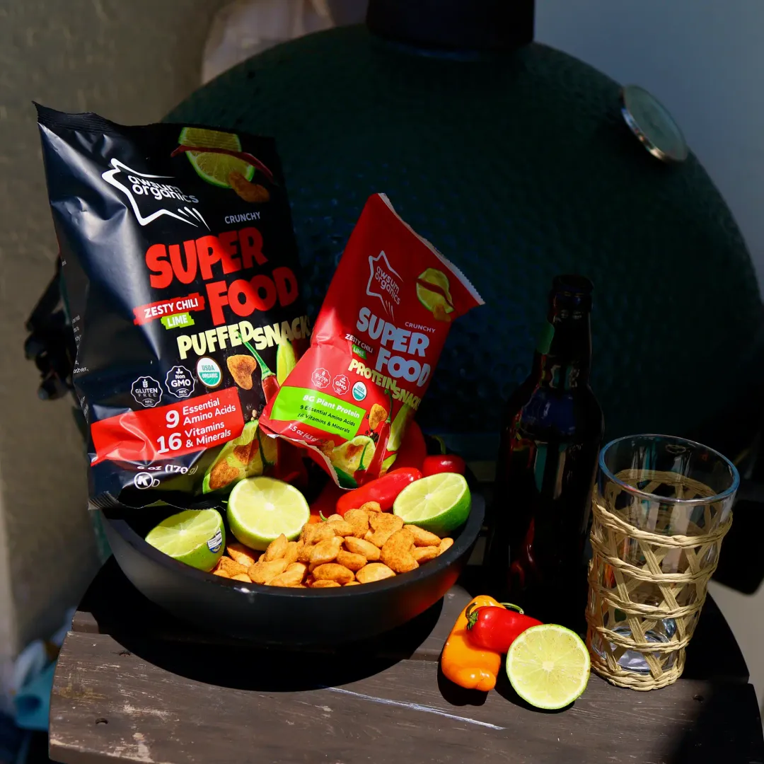 Awsum Organics Zesty Chili Lime Superfood Chips & Puffed Snackss