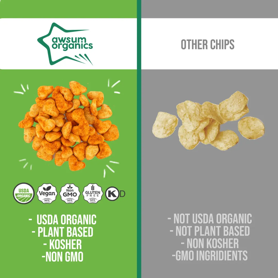 Awsum Organics Zesty Chili Lime Superfood Protein Snacks