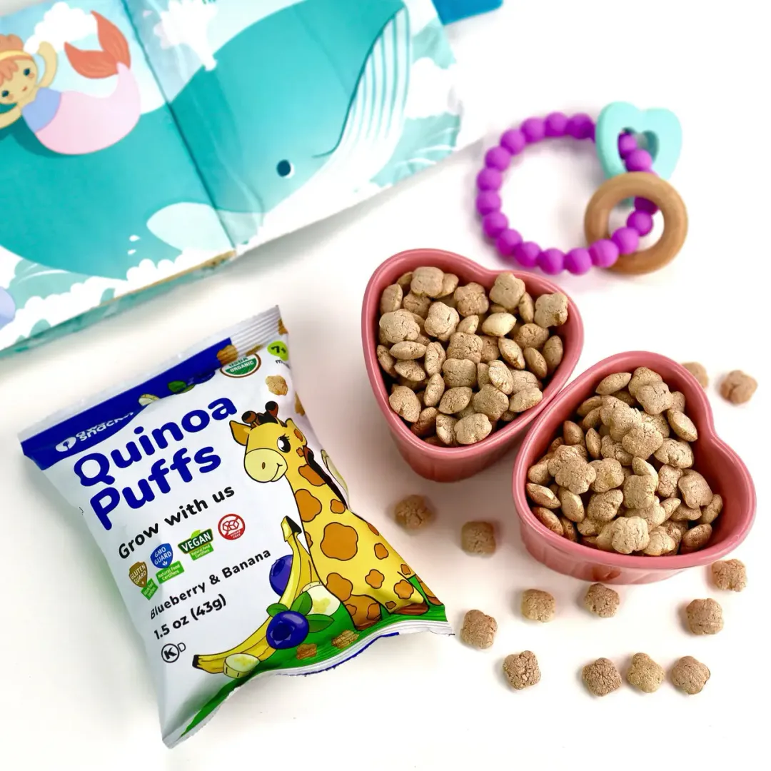 Awsum Snacks Superfood Banana & Blueberry Baby Puffs 1.5oz