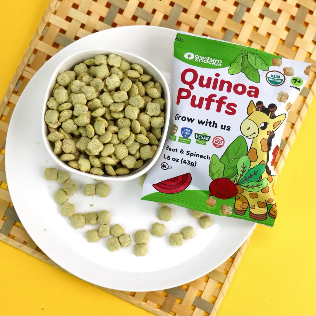 Awsum Snacks Superfood Beet & Spinach Baby Puffs 1.5oz Bags