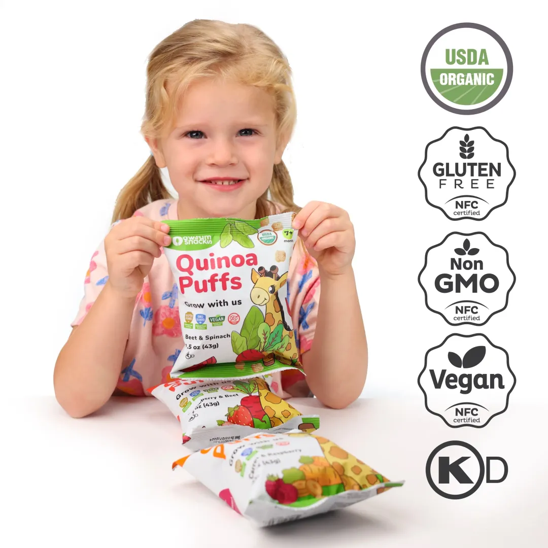 Awsum Snacks Superfood Carrot & Raspberry Baby Puffs