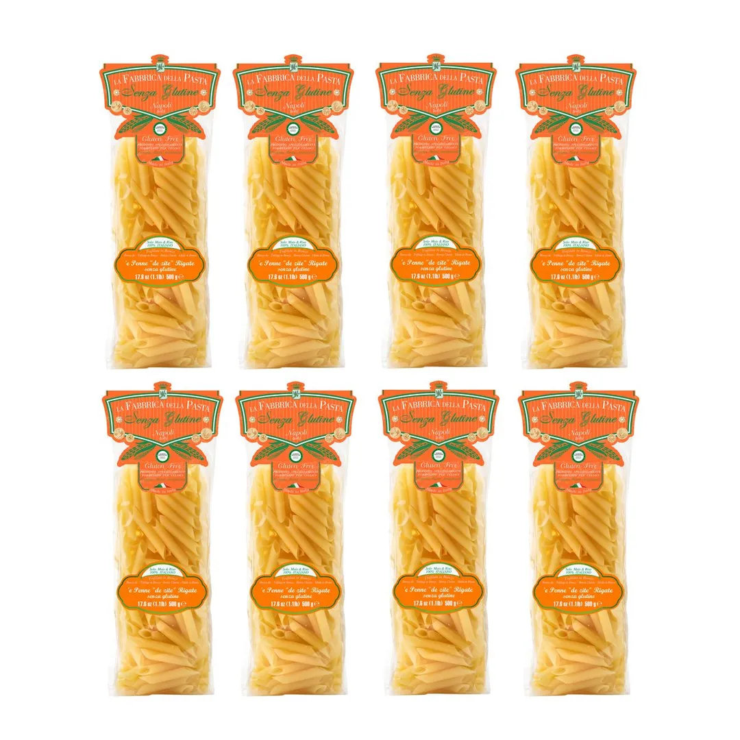 Gluten Free Mezze Penne Rigate by La Fabbrica della Pasta